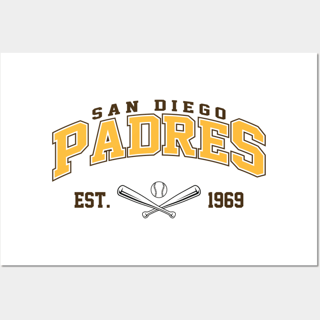 Retro Padres Wall Art by Cemploex_Art